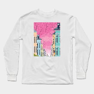 Altstadt Bonn, ft Cherry Blossom Long Sleeve T-Shirt